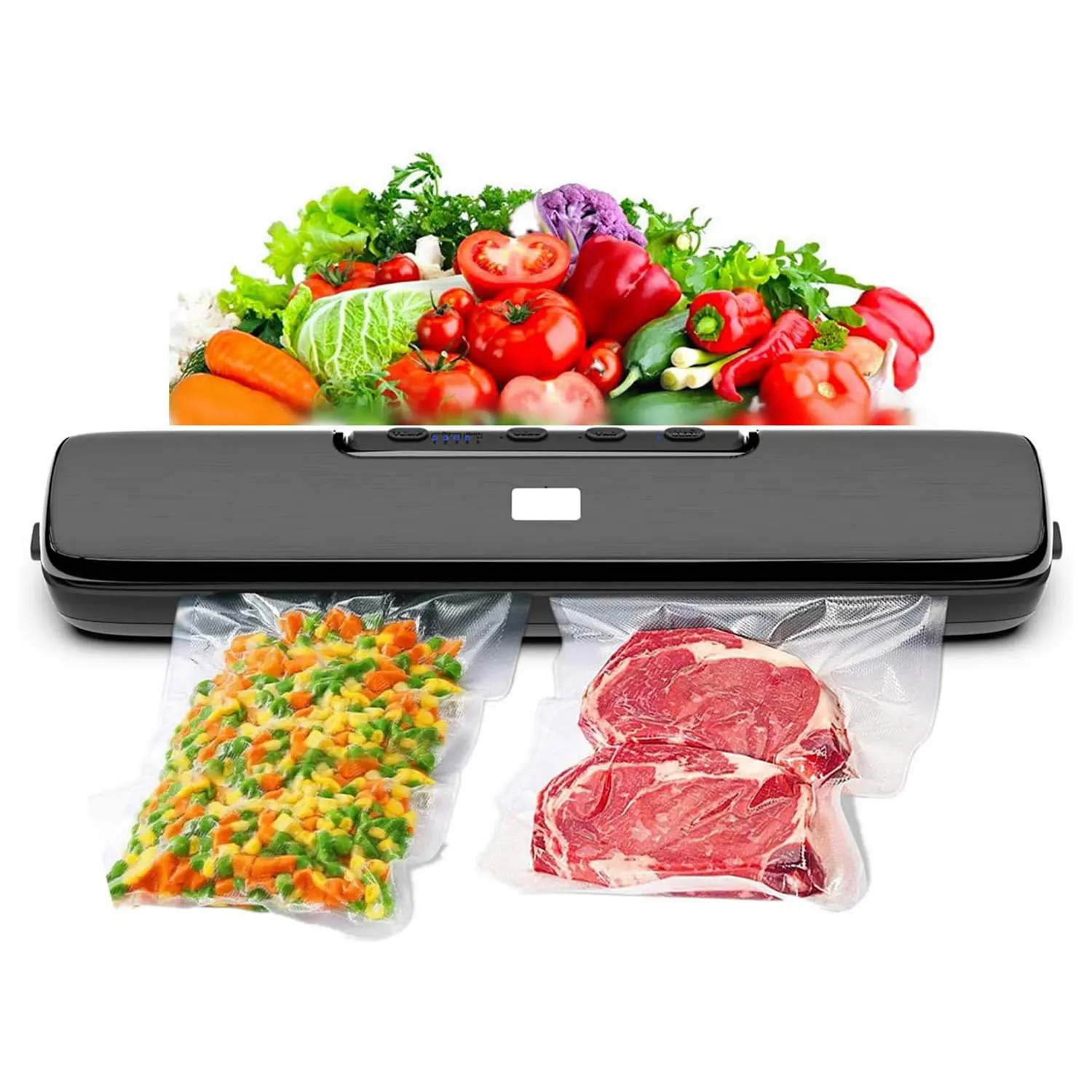 hot sales Kitchen Fresh Food Saver Automatic Vacuum Sealing Machine Vacuum Sealer For Food Packing Cordless Vacuum Sealer