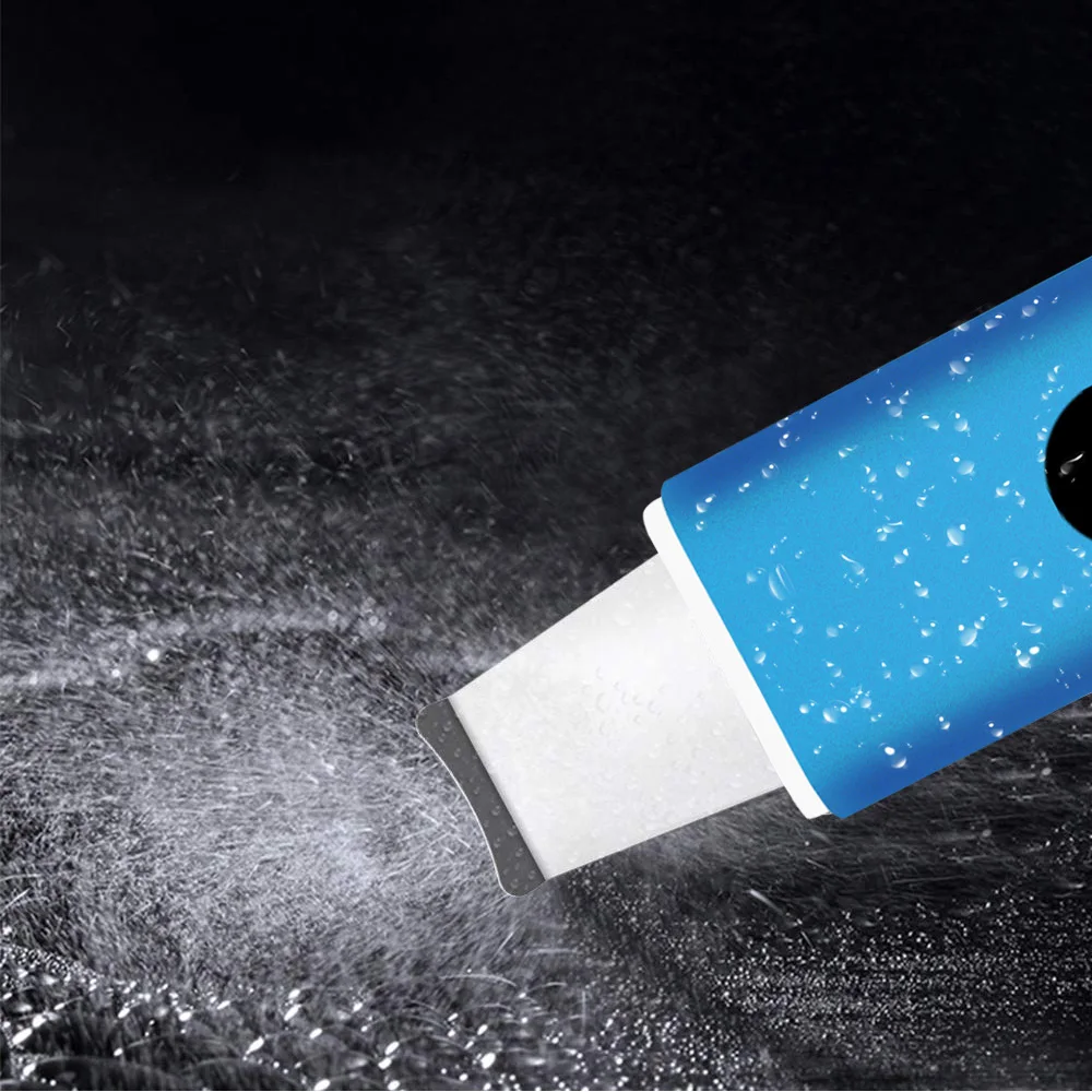 Heating Massage Ultrasonic Skin Scraper with Remove Acne Pore Cleaning Face Clean Scrubber Personal Care Beauty Instrument Stock