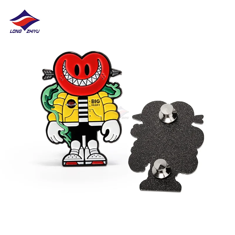 Longzhiyu Professional Custom Soft Enamel Anime Cartoon Lapel Pins and Badges Metal Crafts Hard Enamel Pin