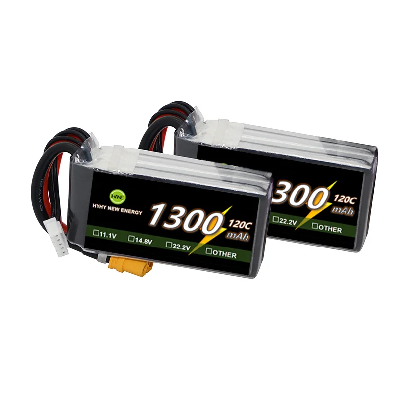 Lipo battery Manufacturer wholesale lithium battery of  120C 22.2V 1300mAh Lithium battery  for FPV drone