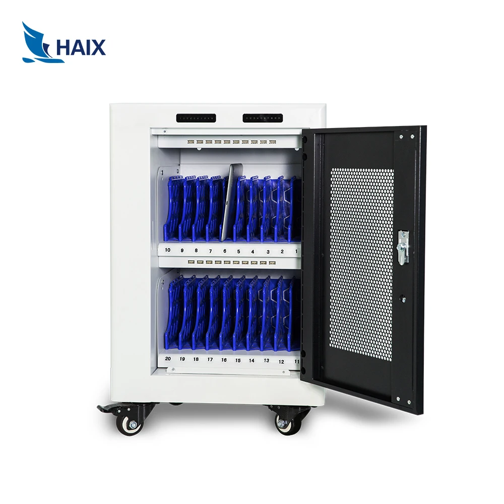 Haix C20 Tablets Charging Cart for 20PCs iPhone iPad