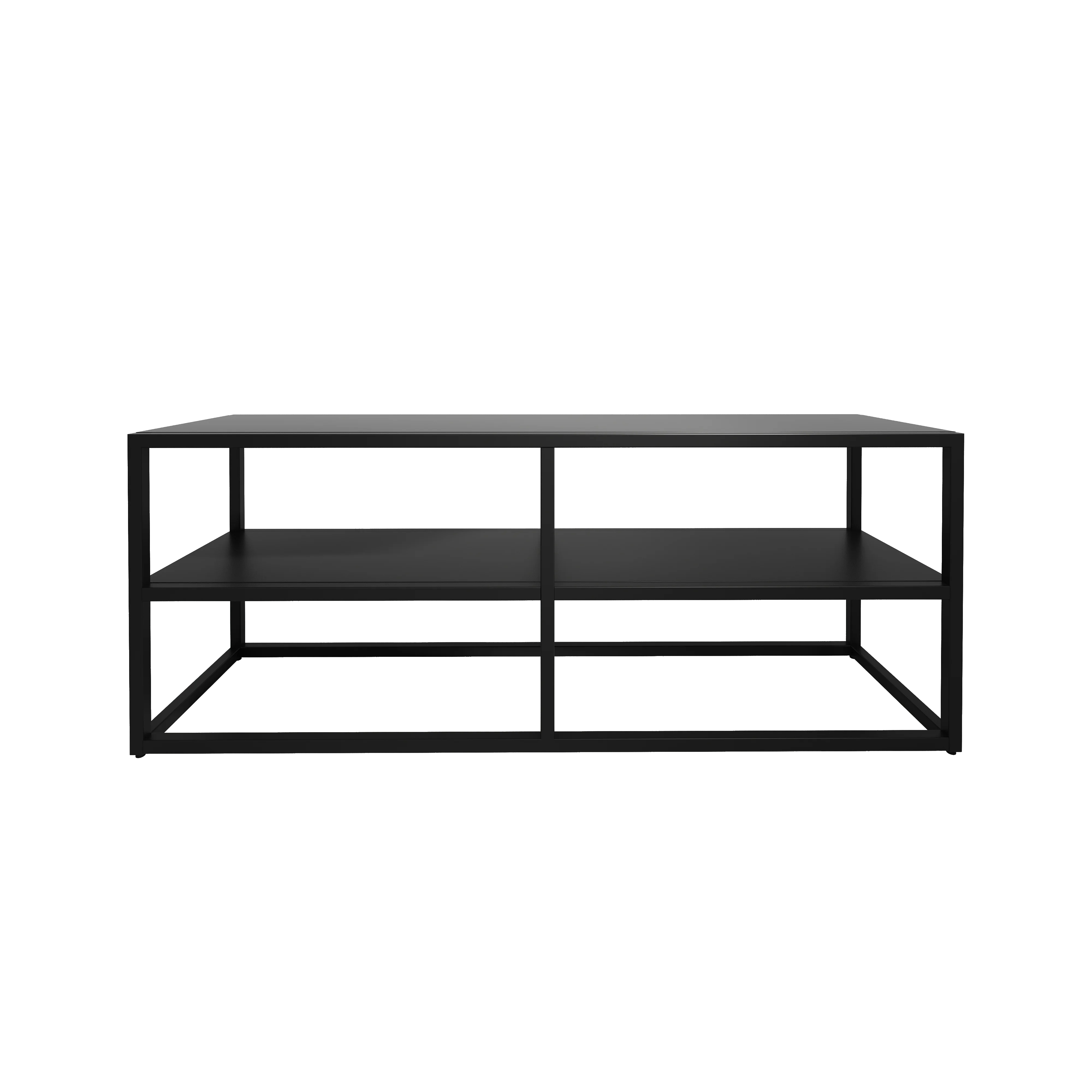 Europe Large Metal square Coffee Table Console Table Sofa Side Table Living Room Modern Black