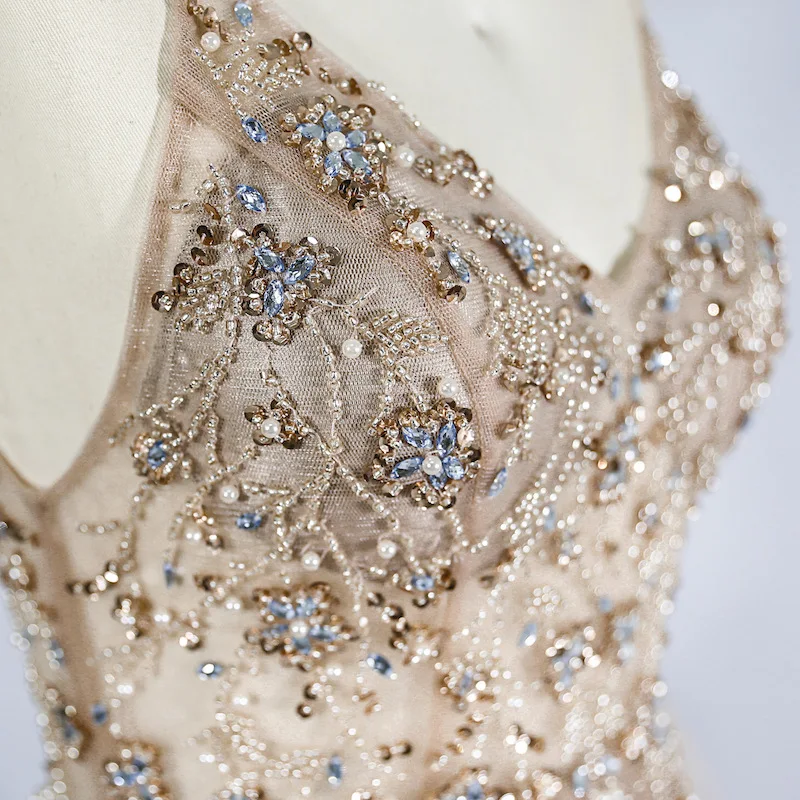 
Vestido elegantet luxury deep V neck backless lace appliqued wedding dress bridal gowns gowns evening dresses 