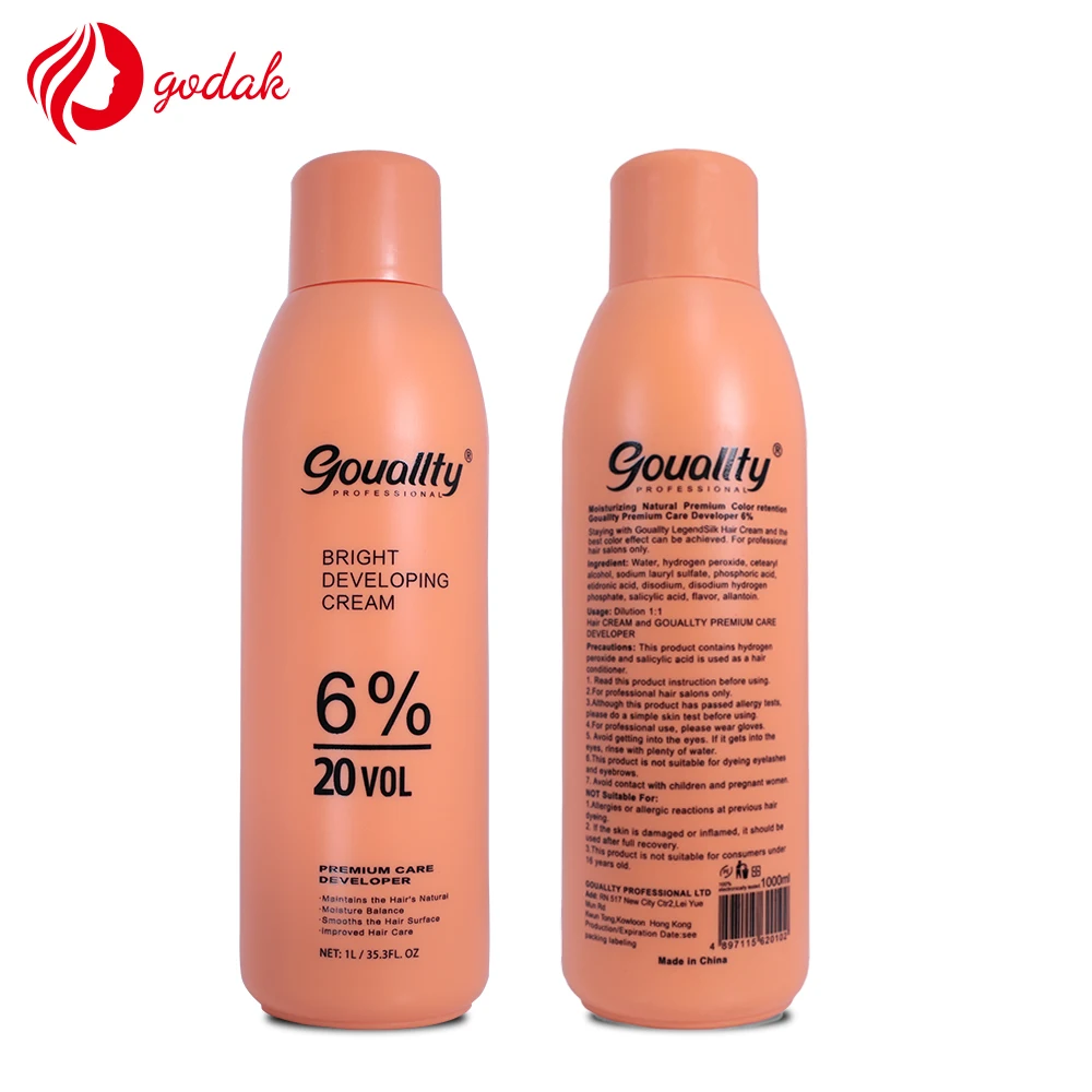 Peroxide Hydrogen Professional Developer Oxidizer Bleaching Cream Peroxide For Hair coloring Salon Use Hair Developer