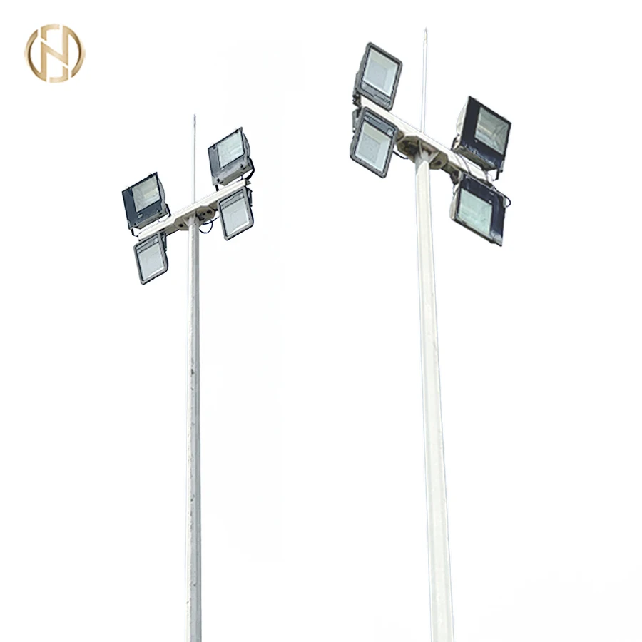 FUTAO Stadium Spotlight/Floodlight 15m/18m/20m/25m/30m Galvanized Steel LED Street High-Mast Lighting Pole with Factory-Price