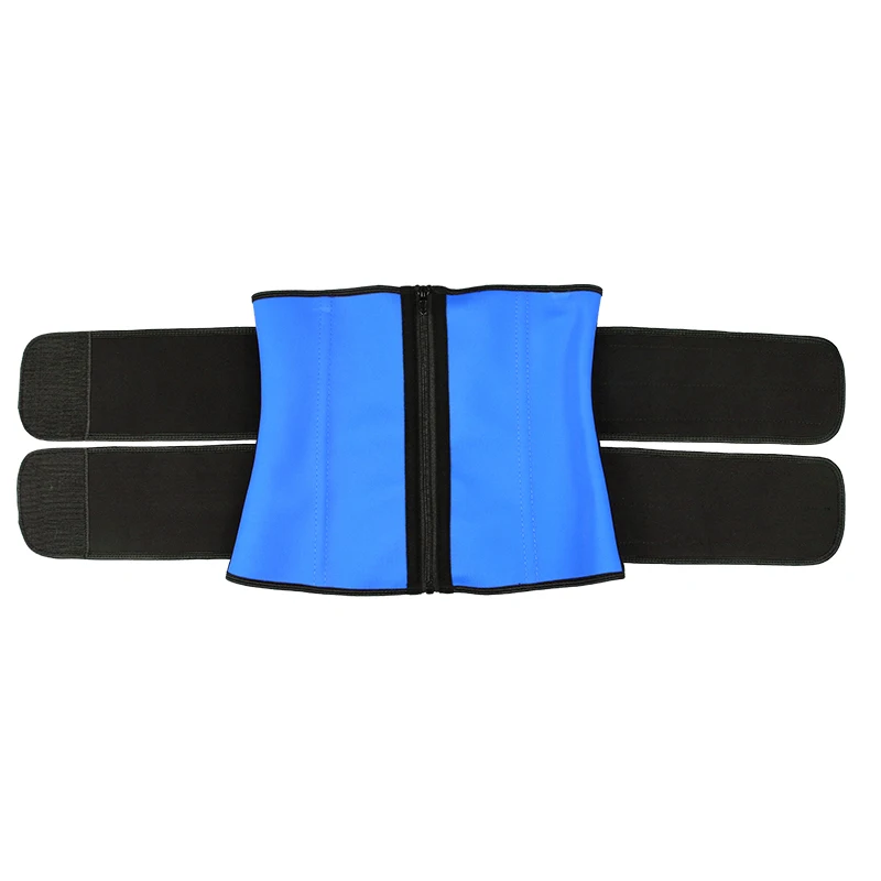 OEM Breathable/QUICK DRY Body Shaper Tummy Control Double Belt 9 Steel Bone Latex Waist Trainer Corset