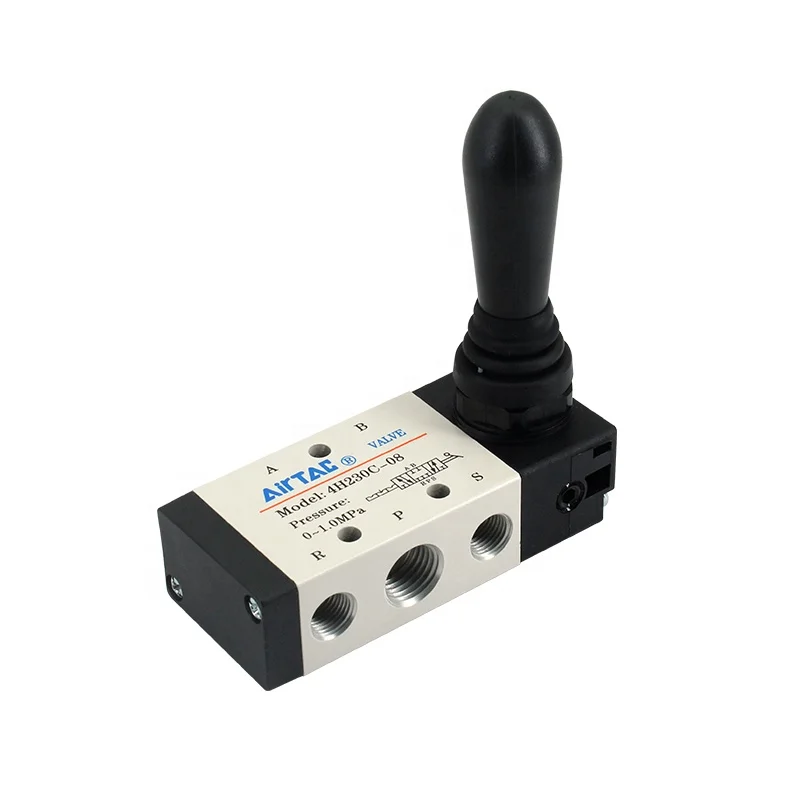 AIRTAC ISOVG32 Hand lever valve 5/3way hand mechanical valve pneumatic switching element 5/2way hand valve