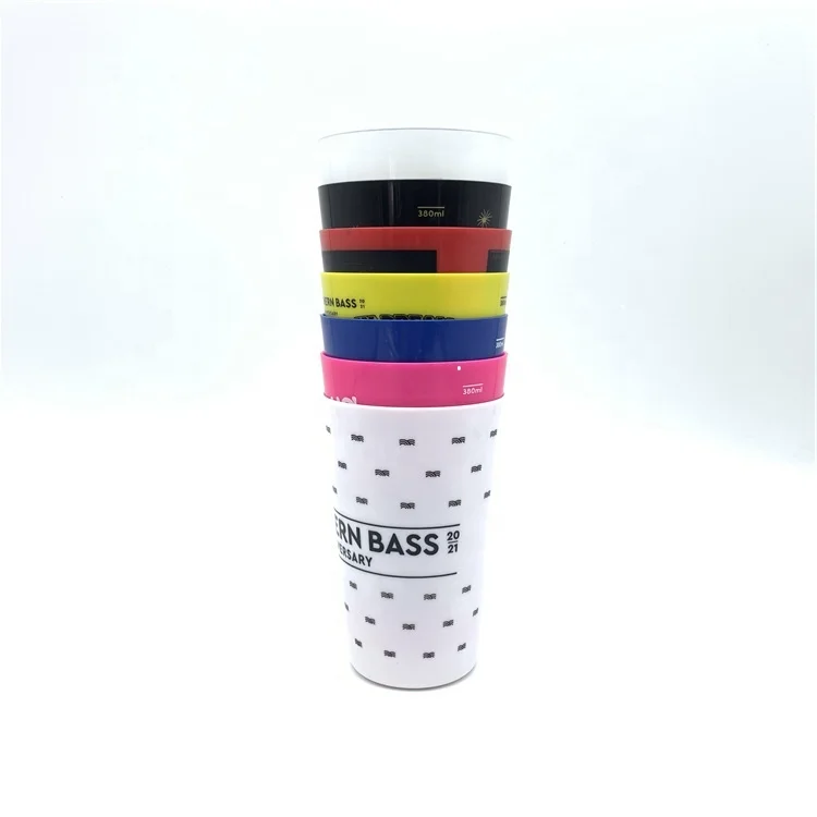 
Plastic BPA Free 8oz 12oz 14oz PP Clear Party customized OEM reusable transparent Beer Beverage cup 