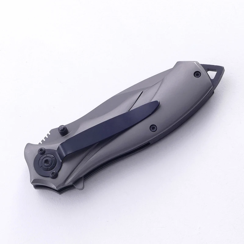 440 Stainless Steel Blade Titanium Coated Outdoor Knife Foldable Knife