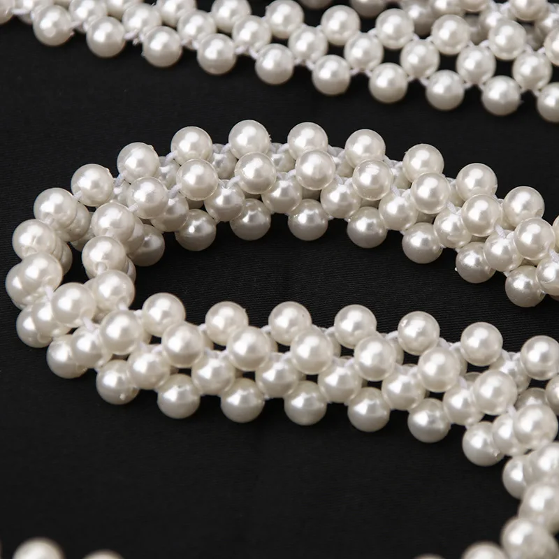 Wholesale Korean Style Fashion Elegant Pearl Waist Chain Internet Popular Inlaid Rhinestone Dress Decorative Belt