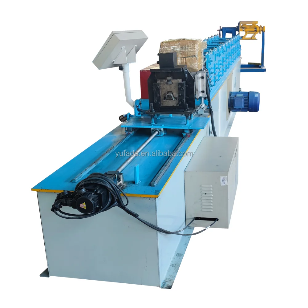 High-efficiency C U channel steel plate rib automatic cutting light keel cold pressing manufacturing machine