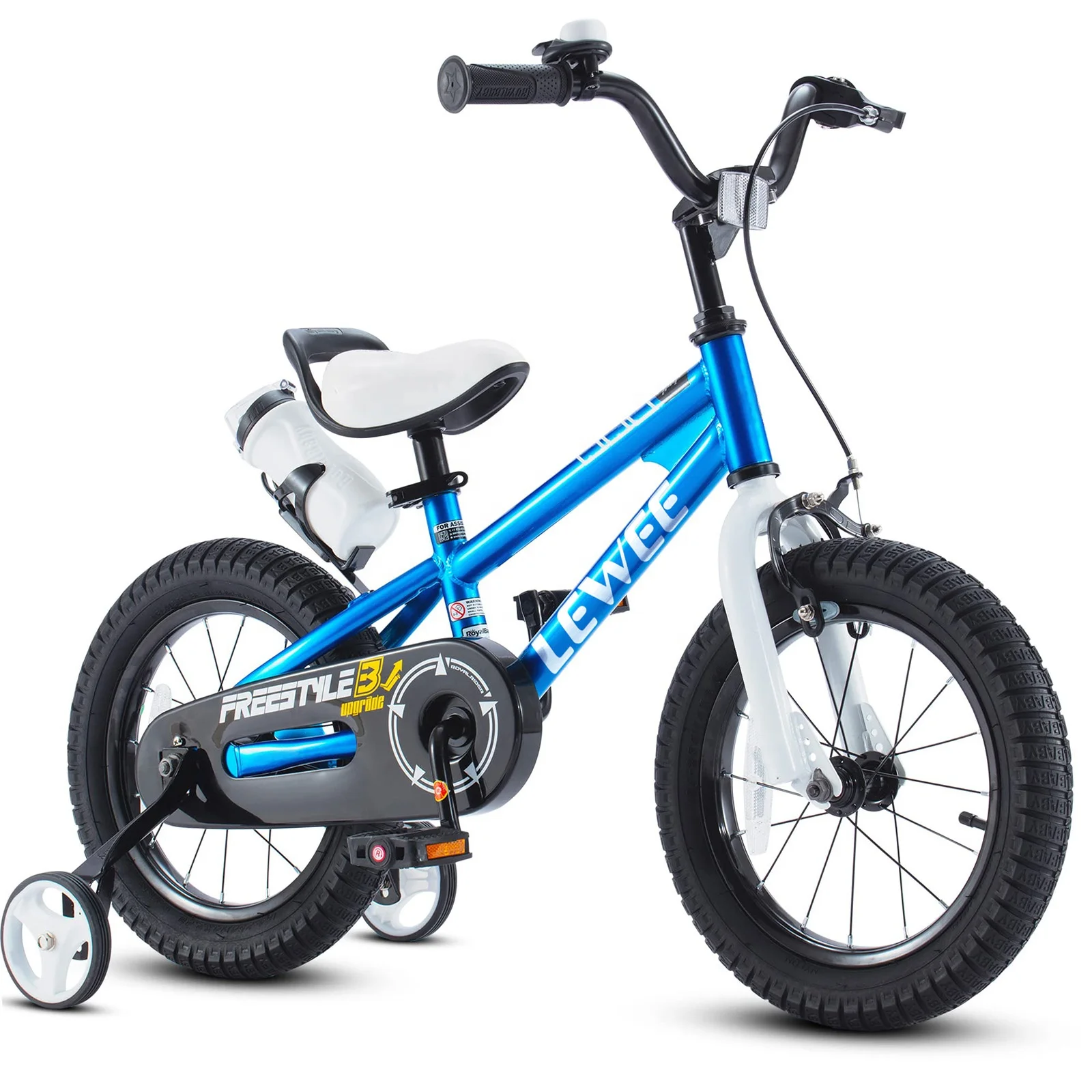 LEWEE 2023 New Design Freestyle Kids Bike 12 14 16 18 20Inch Bicycle For Boys Girls 3-12 Years Multiple Color Options Baby Cycle