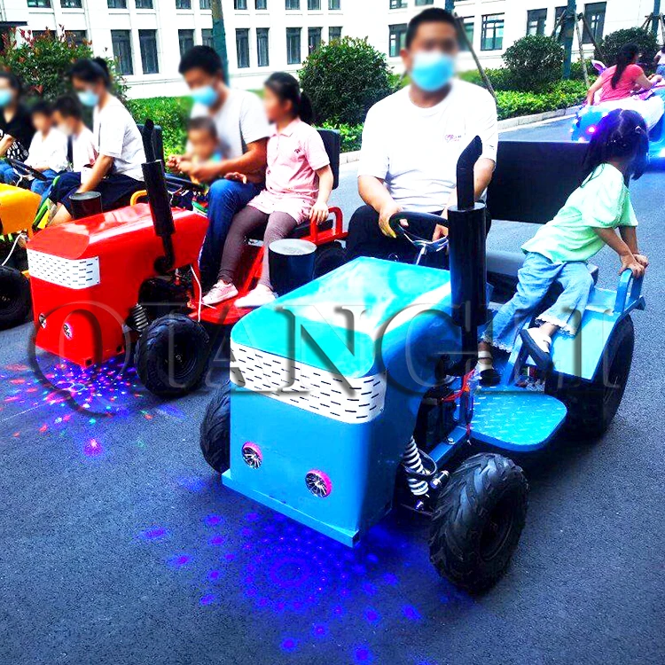 Amusement Park Rides Tram Equipment Outdoor Square Car Electric Tractor Battery Operated Bumper Game Car