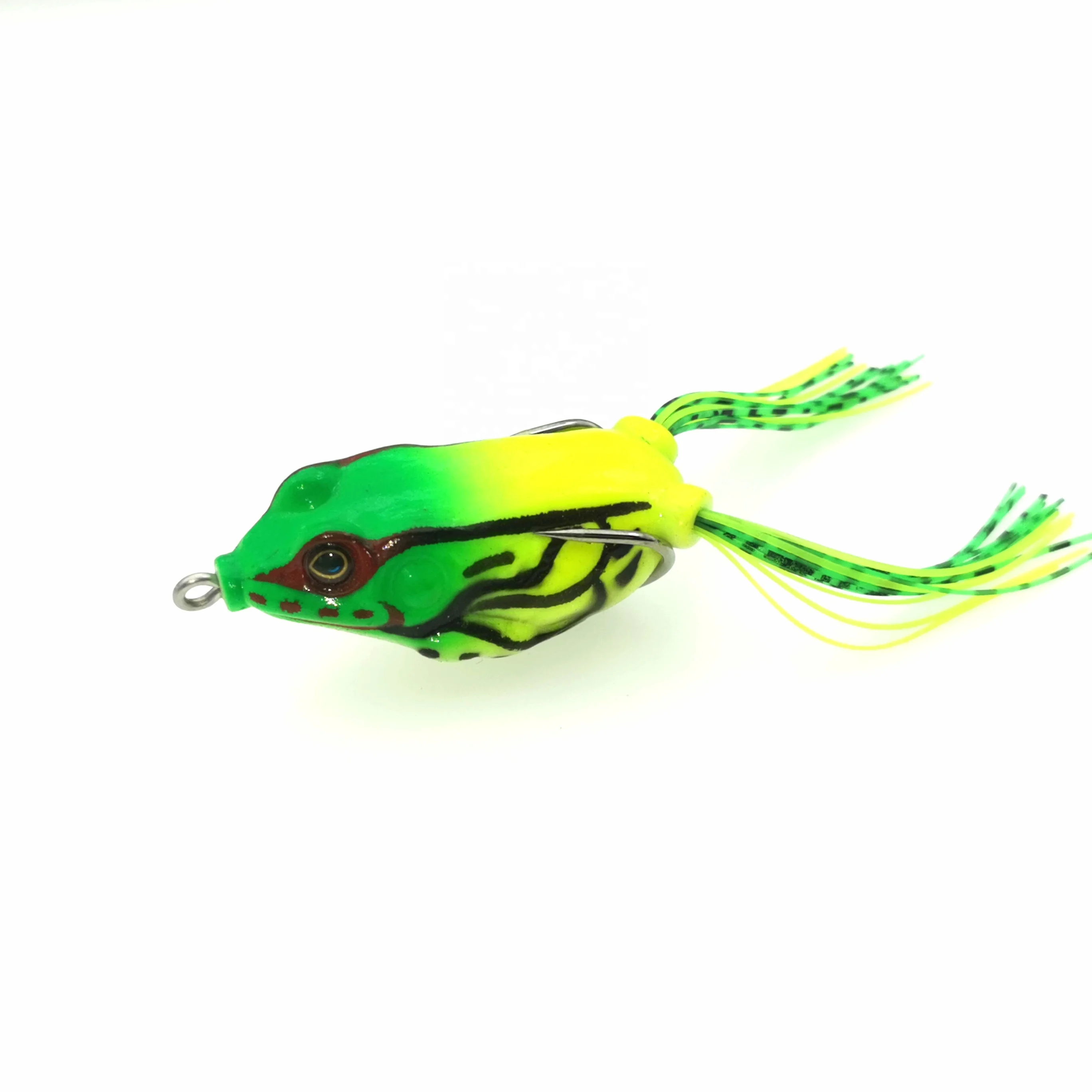 Professional design frog lure segmented fishing ray frog lures sequin frog popper fishing lure