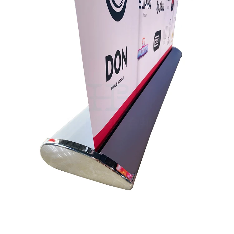 Aluminum Retractable Roll Up Banner Display Stand Tabletop Roll Up Banner Stand Roll Up Banner