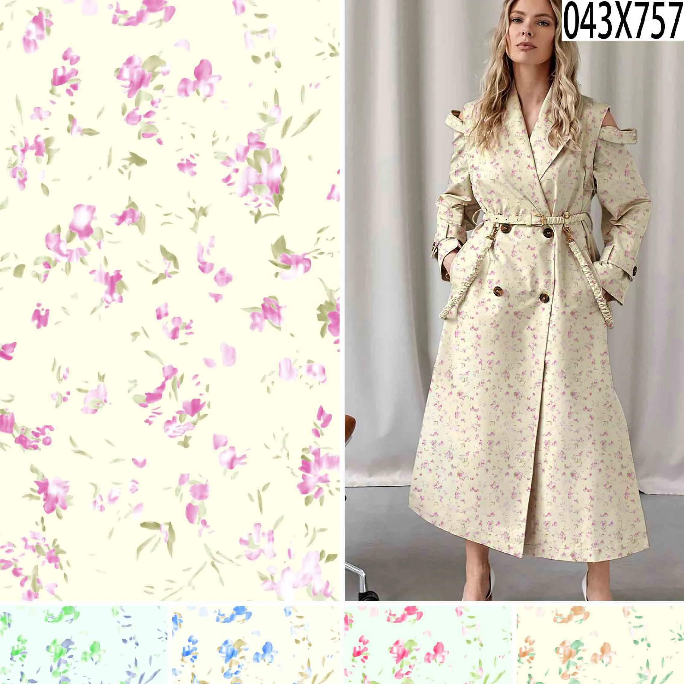 Top quality eco-friendly plain dyed African print floral tencel polyester fabric for clothing