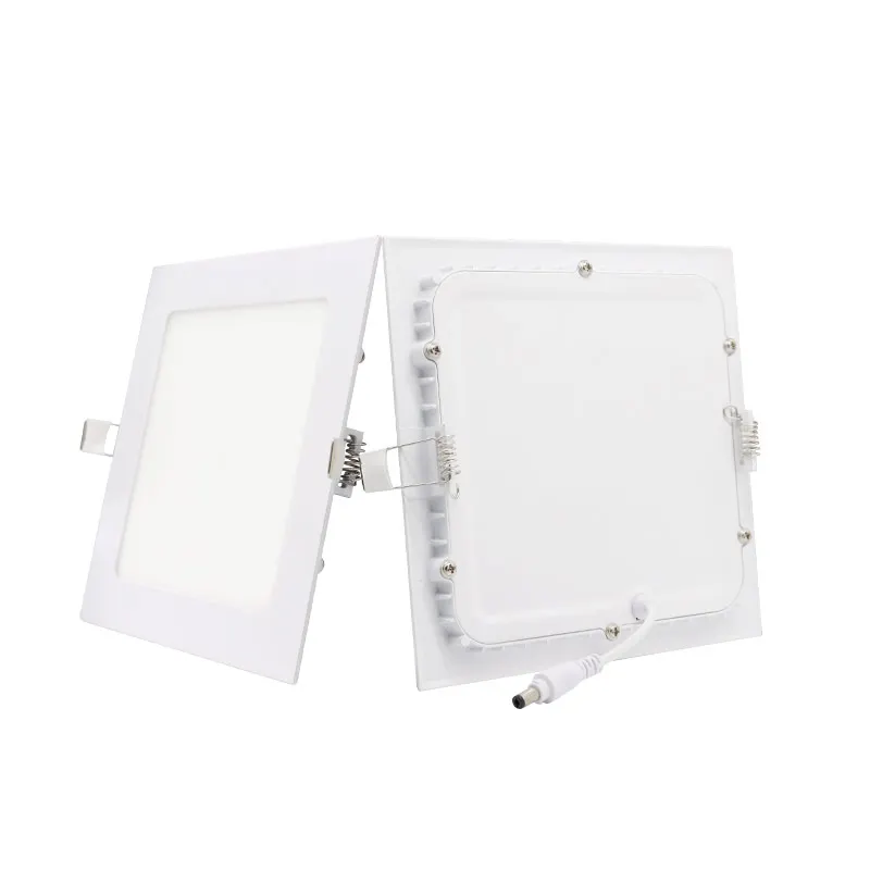 Factory price ultra slim square 9w recessed downlight led panel ce rohs  approval