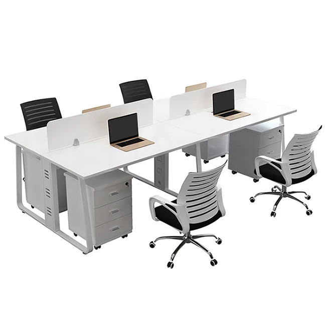 Customized Design Office Table Fujian Partition Site Cabinet Aluminiu Profile Chanh Hoa Furniture Office Desk