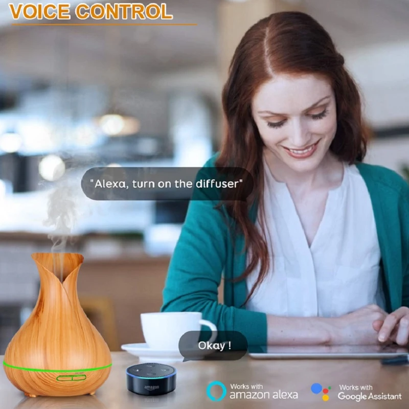 DT-1522YN wholesaler 400ml WIFI aroma diffuser/humidifier hot sales smart diffuser