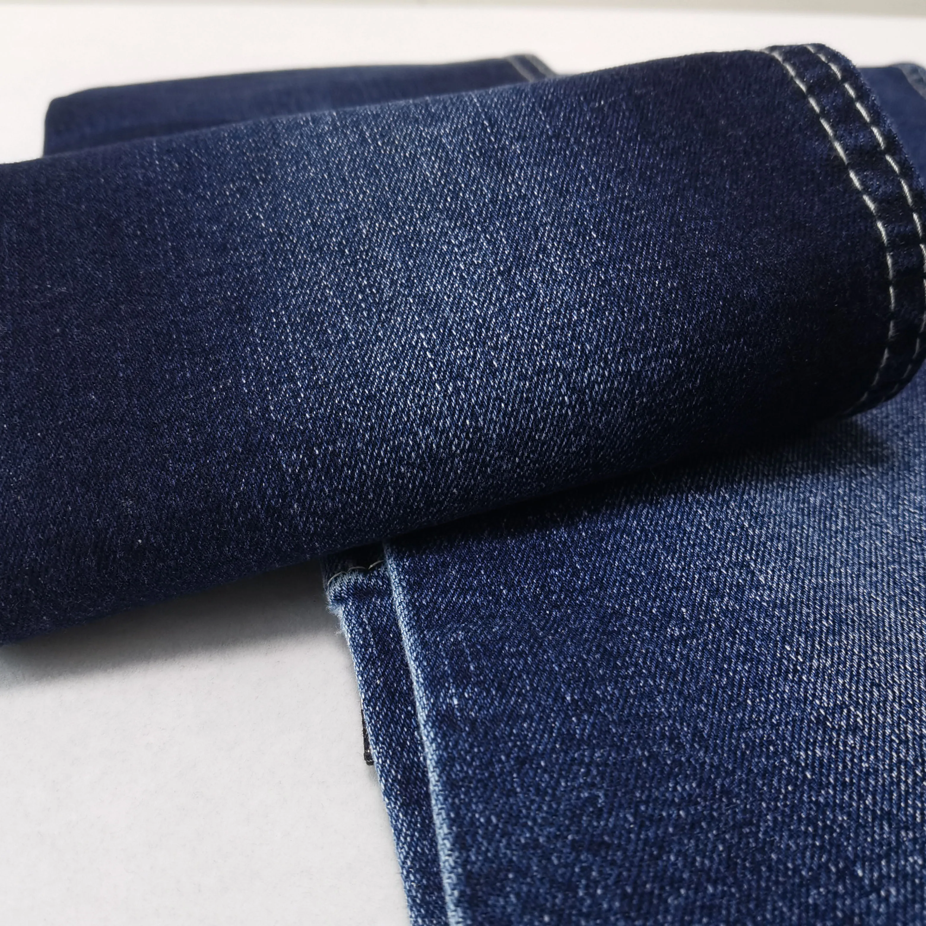 98.5%cotton 1.5%spandex comfort stretch warp slub denim jeans fabric