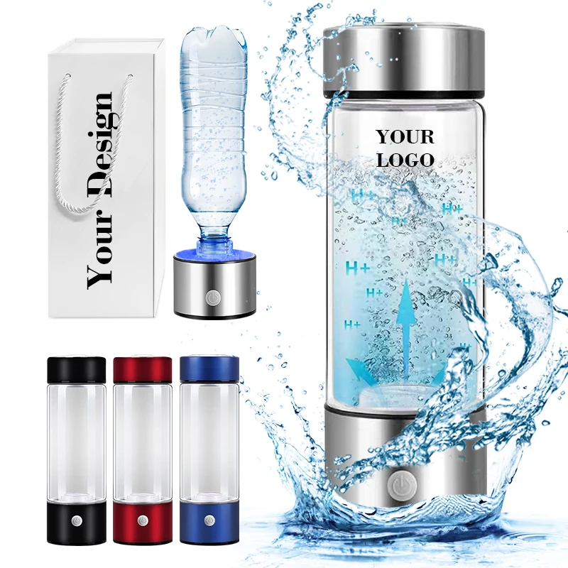 2024 New Portable Hydrogen Water Generator Hydrogen Water Ionizer Machine for Home Office Travel with SPE PEM Technology