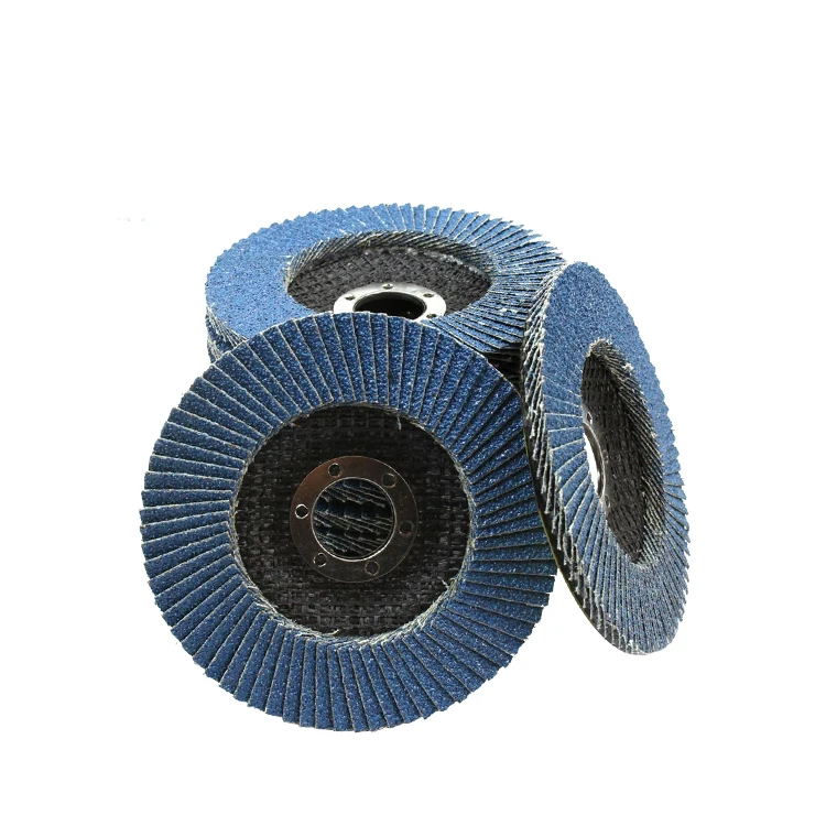 115mm 4.5inch flap disc for paint removal blue zirconia aluminum 100mm 115mm flap disc