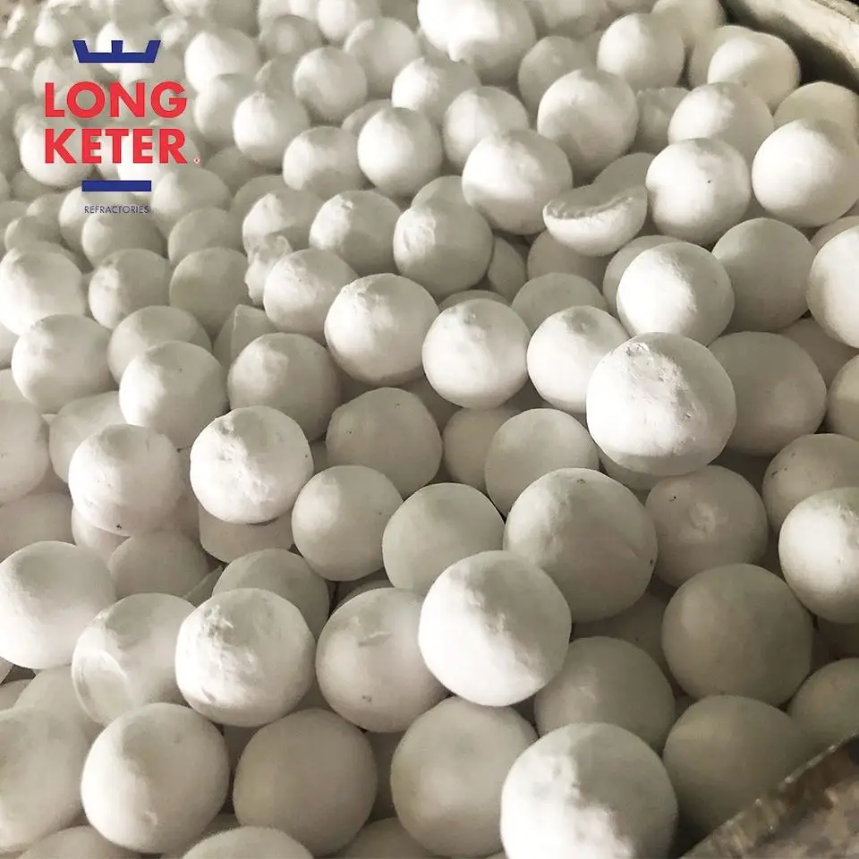 Factory direct sales far high performance refractoriestabular alumina ball 3-5mm