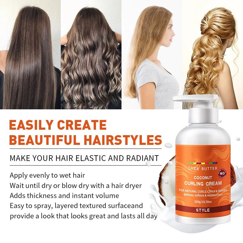 Natural Organic Moroccan Oil Curl Hair Wax Products Enhancers Defining Moisture Hair Curling Cream Mask For Women Kids