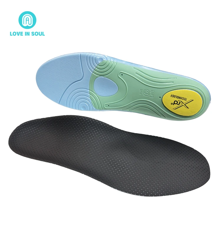 Sports & Comfort Insoles Plantar Fasciitis Relief Sport Insole Custom Logo Poron Knee Protection Insoles for Running