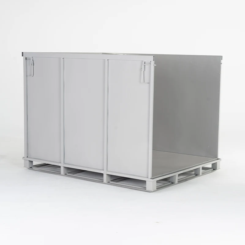 Customized Large Load Metal Pallet Box Stackable Steel Box Pallet Steel Pallet Box