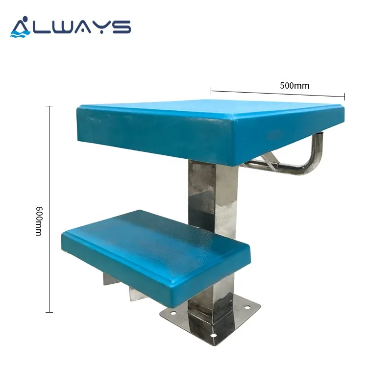 Factory price Competition Standard Two Steps Stainless Steel Swimming Pool Starting Block Diving Board