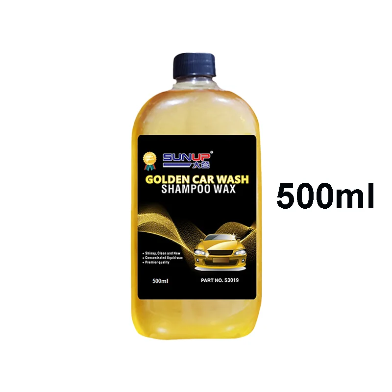 Super Concentrated Car Wash Shampoo Waterless Carnauba Wax Premium Gold for Car Cleaning and Car Care