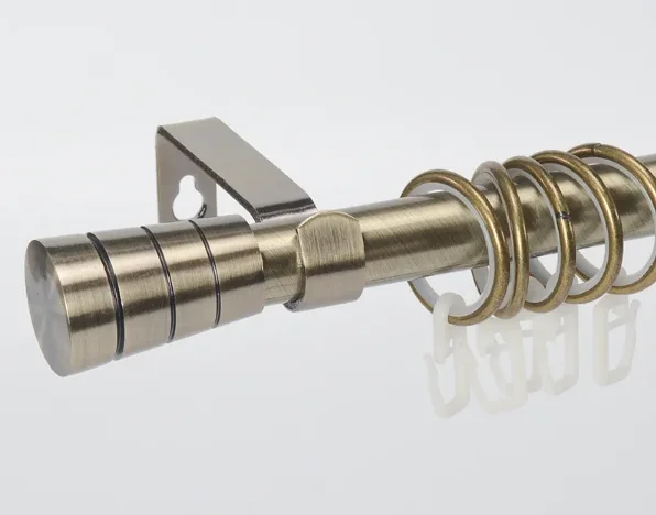 25/28MM High quality metal and plastic Curtain rod set, curtain poles