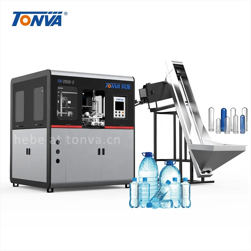 TONVA 2-cavity 5000ml Bottle Blowing Blow Molding Machine Price Automatic PET Plastic Manufacturing Plant Provided PLC 45 CE ISO