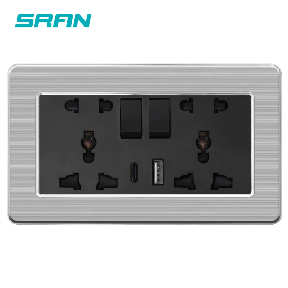 Universal Multi-function Design Electrical Light Switch Buttons and Outlet Socket