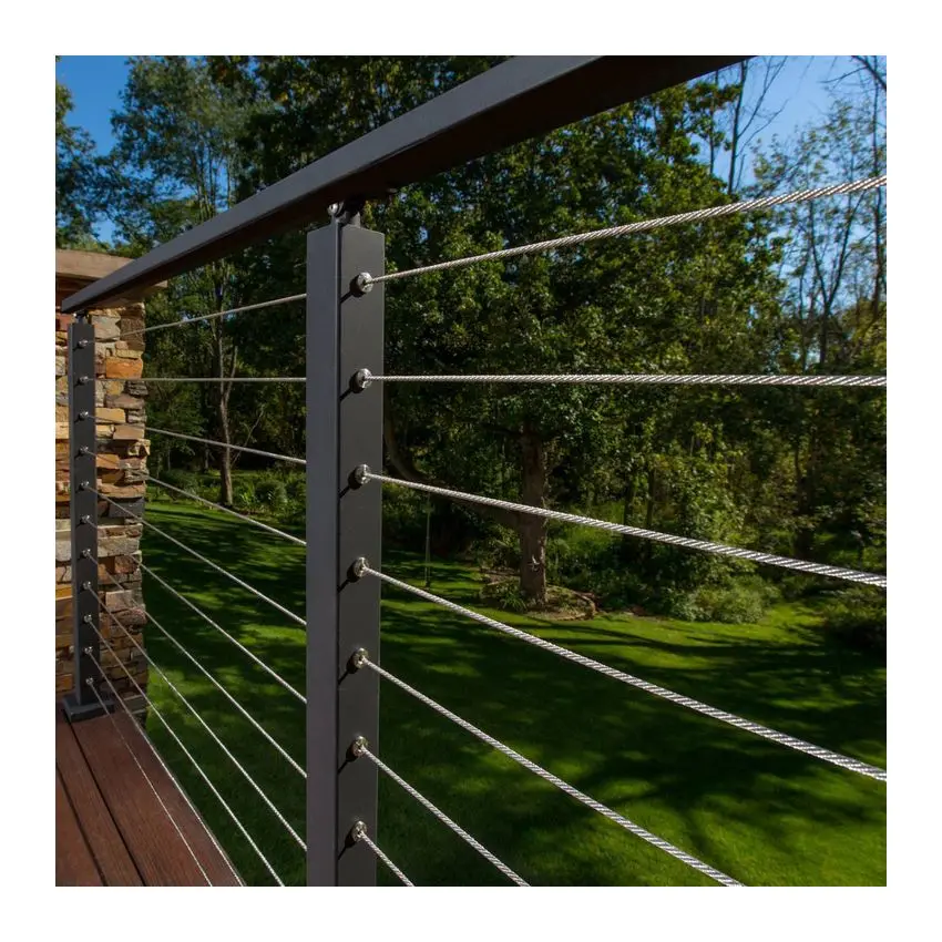 Modern Style  Stainless Steel Handrail Stair Wire Stainless steel Cable Railing