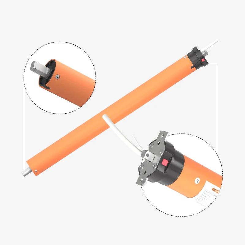 Electric The third limit Tubular Motor 35mm Metal Drive Motor for Roller Blinds