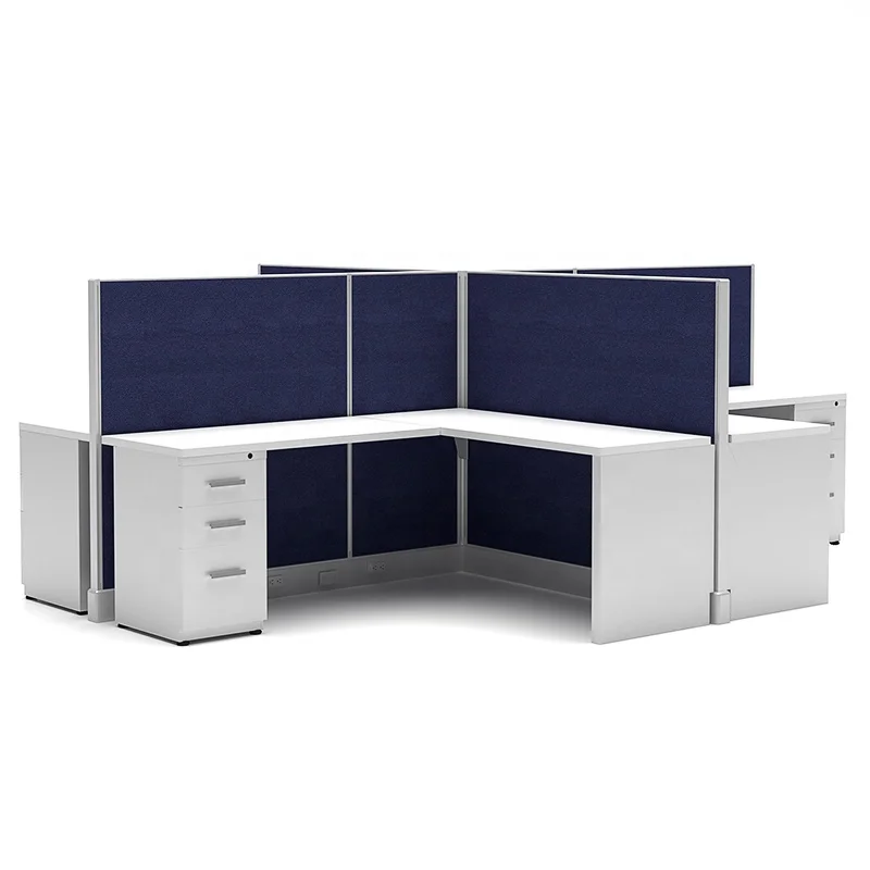 Современная офисная Рабочая станция на заказ, модульные перегородки на 2-4 человека, офисная перегородка