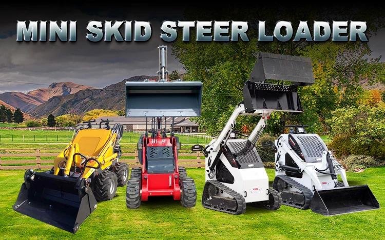 Hot Selling Small Loader 23HP Mini Skid Steer Loader Wheel Loader for Sale