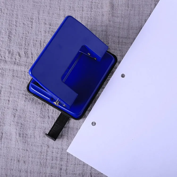 With Locate Ruler And Latch Catch All Metal Paper Hole Punch