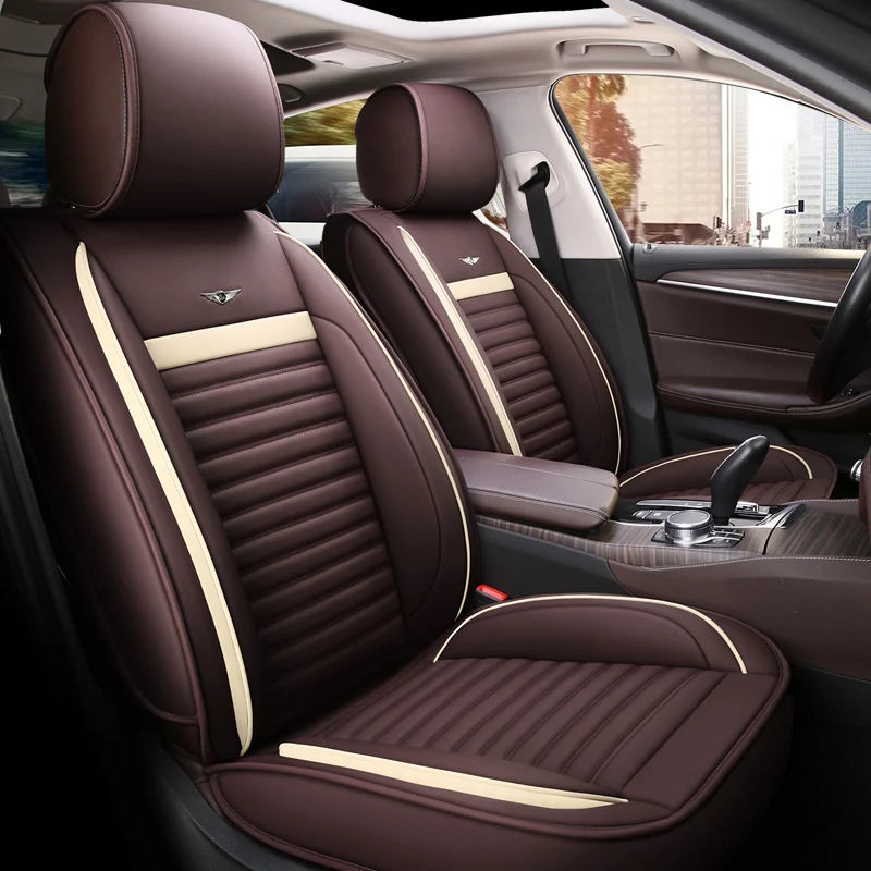 Fashion Durable  Leather Universal Set Split Removable Car Seat Covers