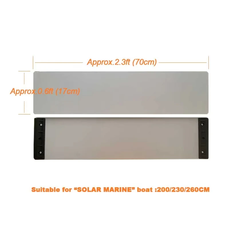 Solar Marine Inflatable Sport Boats Bench Seat with Slide Attachments Waterproof Plywood Plates for 200-260cm Kayak