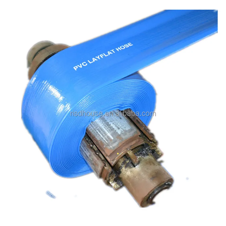 Risd Wholesale 2' 4' 6'  Inch Agricultural Farm Pvc Flexible Lay Flat Hose Layflat Irrigation Pipe Used For Water Drainage