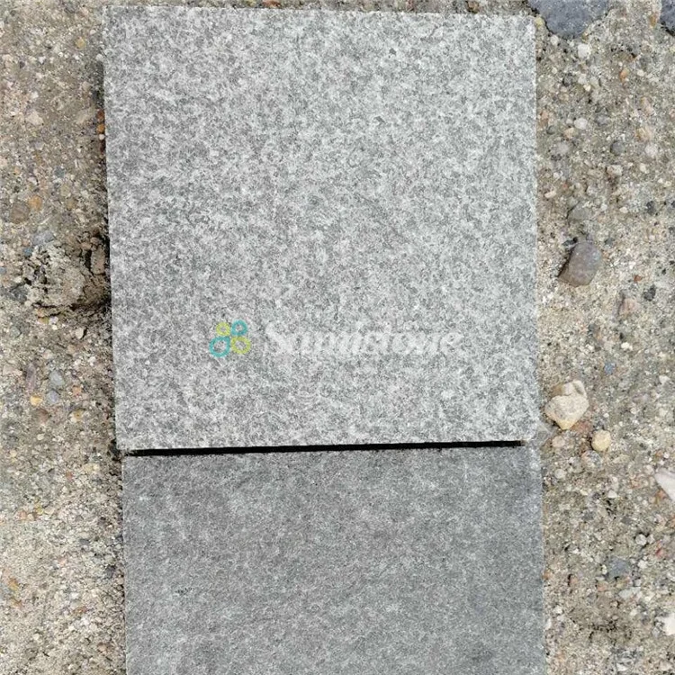 Samistone Granite Stone Parking Tile Outdoor Black Granite Tiles