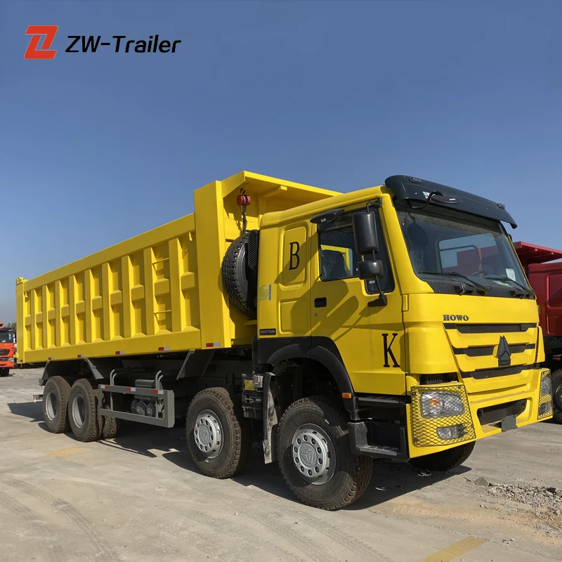  Китайский сверхмощный 8x4 Новый Желтый самосвал Howo