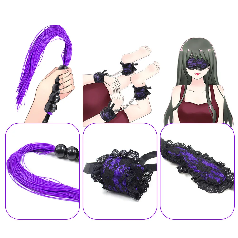 SM bundle-set game toys Male and female couples sharing alternative adult sex toys bondage accessories