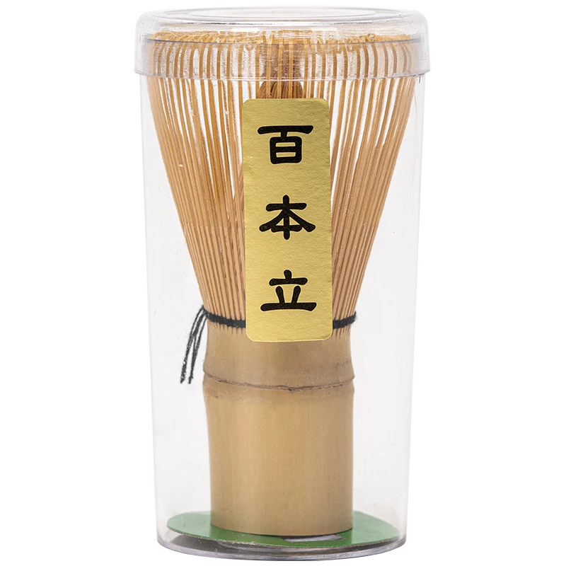 Natural And Black Bamboo Handmade Bamboo Matcha Tea Hand Whisk Chasen for Matcha Whisk Set