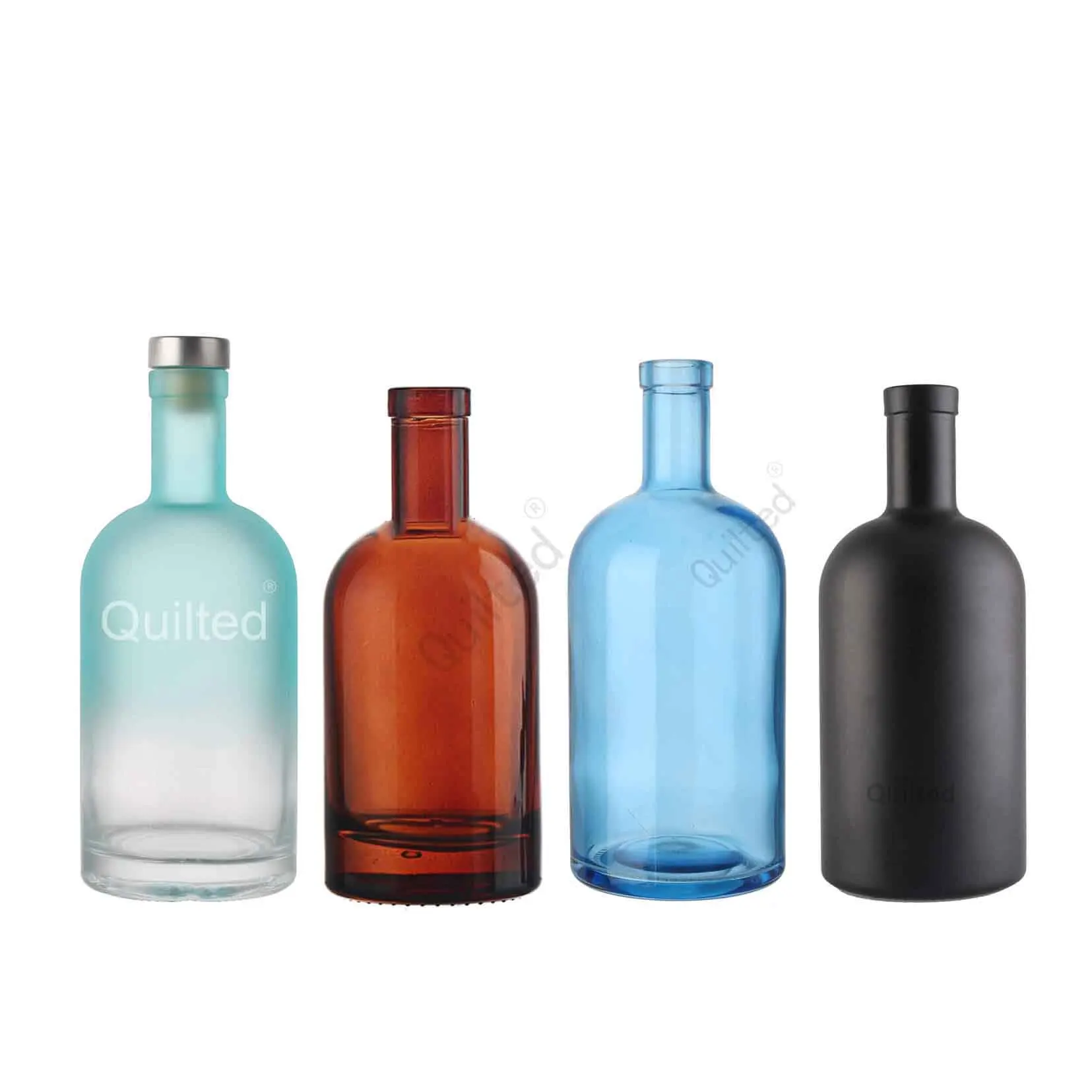 Xuzhou Empty 50 100 200 375 500 750 ml 750ml 1 Liter Liquor Bottle Glass Vodka with Cork