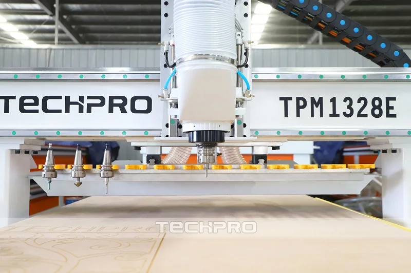 TPM1325E 1325 1328 1530 2030 ATC CNC Router Machine 3 Axis with tools changer
