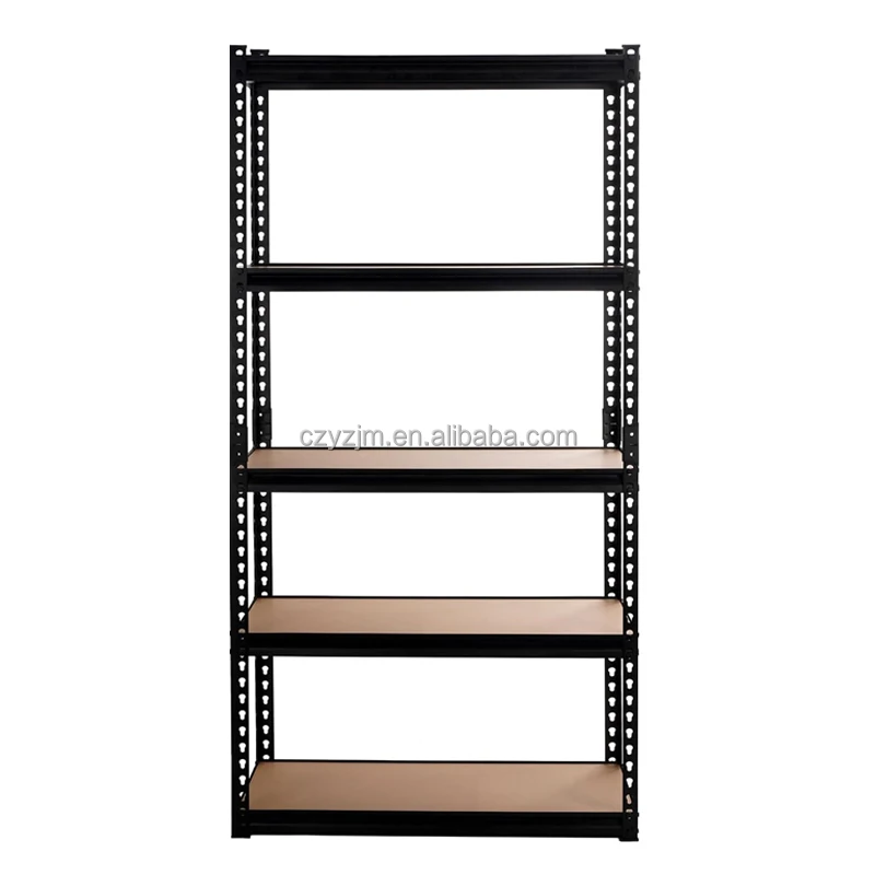 Factory Direct 5-Tier Metal Garage Shelf for Workplace Storage and Garden Tool Holding